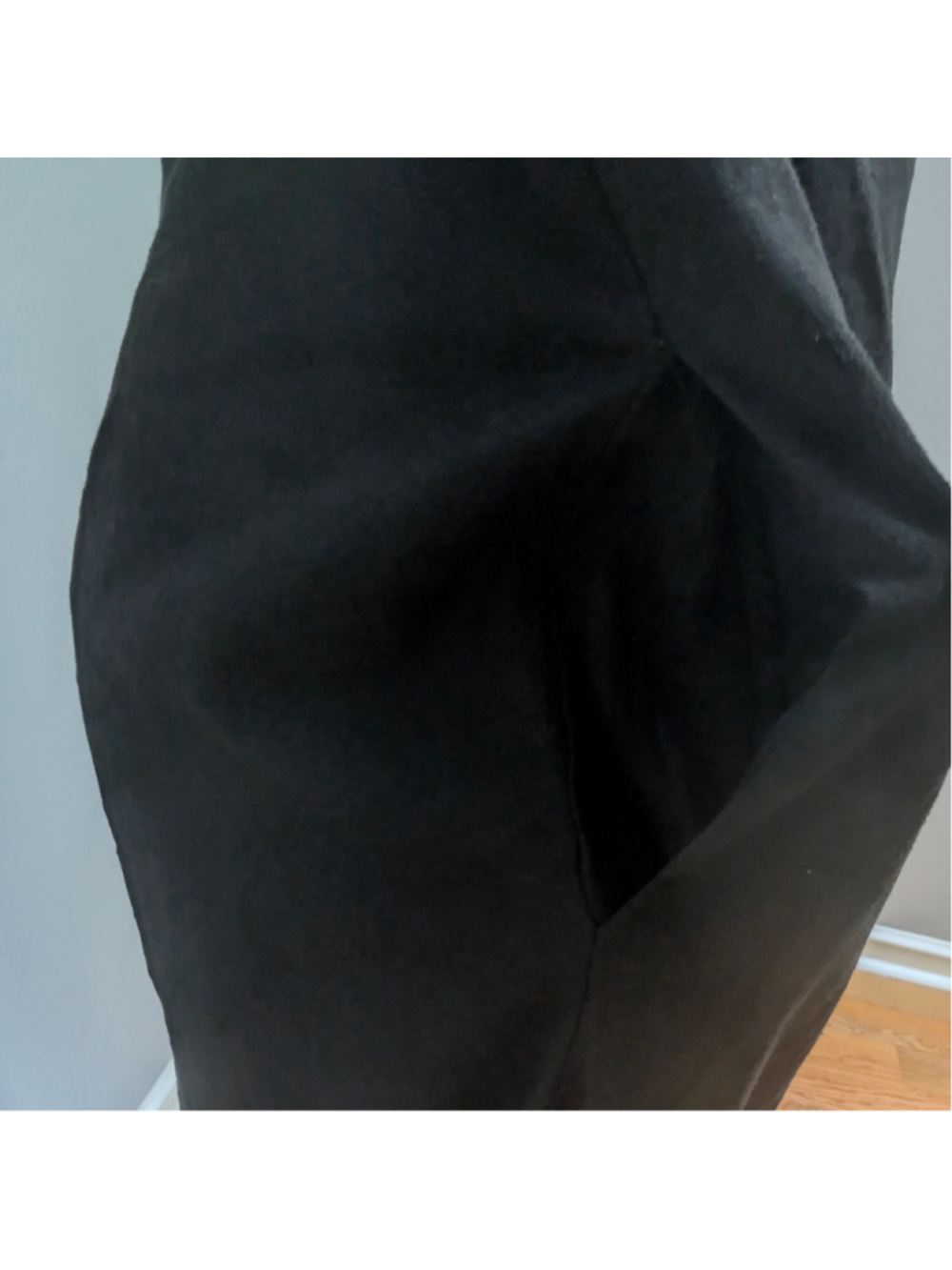 Stateside Linen Rayon Strapless Maxi Pocket Black Anthropologie Dress - Med - Picture 6 of 10